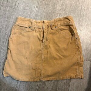 J. Crew Camel Corduroy Mini Skirt